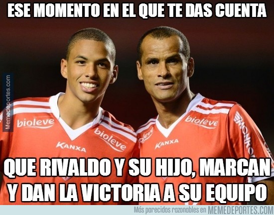 624595 - Rivaldo y su hijo dan la victoria a su equipo