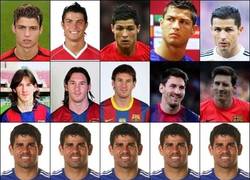 Enlace a La evolución de algunos jugadores de fútbol