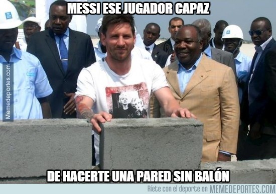 628471 - Messi, ese jugador capaz de hacerte una pared sin balón