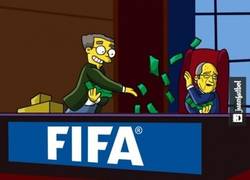 Enlace a Lo de Blatter en Versión Simpson