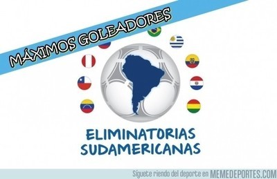 647890 - Los 10 máximos goleadores de las eliminatorias sudamericanas
