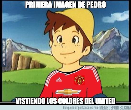 647899 - Primera imagen de Pedro con la camiseta del Manchester United