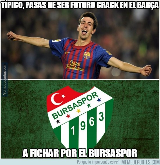 649417 - Típico, pasas de ser futuro crack en el Barça