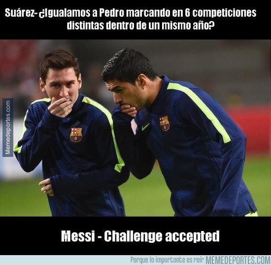 656049 - Messi y Suárez podrían igualar a San Pedro