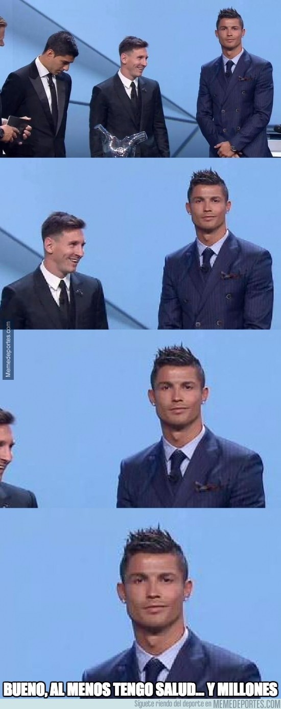 668367 - La cara de Cristiano durante la gala de la UEFA