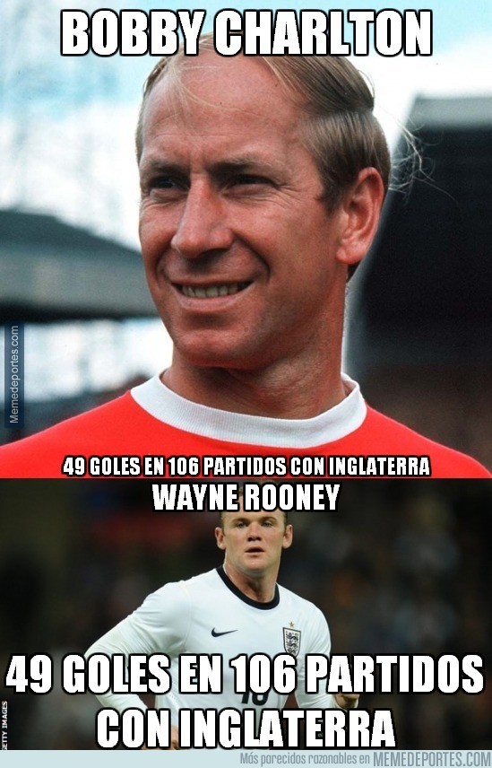 678009 - Wayne Rooney iguala a Bobby Charlton en goles y partidos