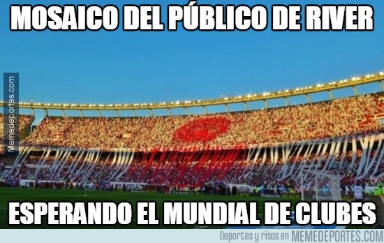 685793 - Mosaico del público de River