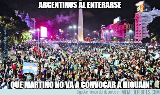 693453 - Argentinos al enterarse que no convocan a Higuaín