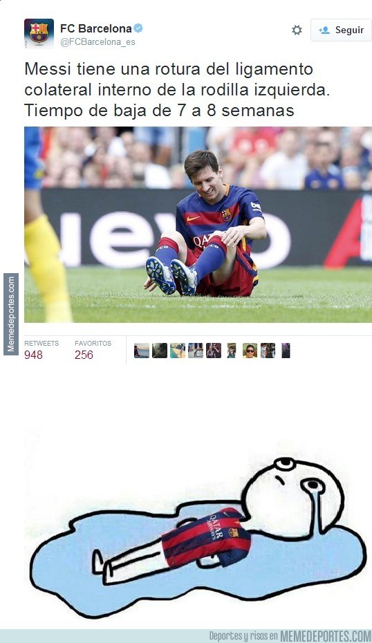 697400 - Confirmada la lesión de Messi