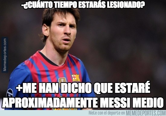 697771 - Messi nos cuenta el tiempo que estará de baja
