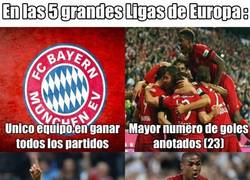 Enlace a Increible registro del Bayern Munich en las 5 grandes ligas de Europa