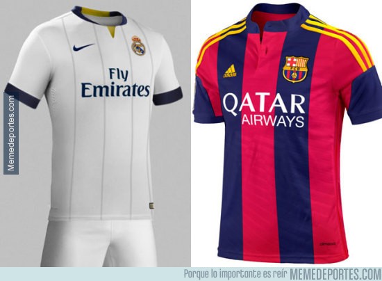705016 - Así sería la equipacion del Madrid con Nike y la del Barça con Adidas
