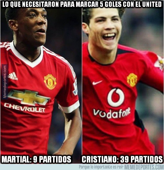 716079 - Y con la misma edad Martial y Cristiano en el United