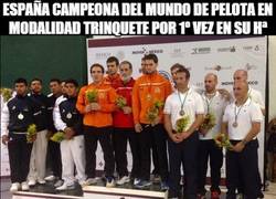 Enlace a España Campeona del mundo de Pelota en modalidad Trinquete por 1º vez en su Hª