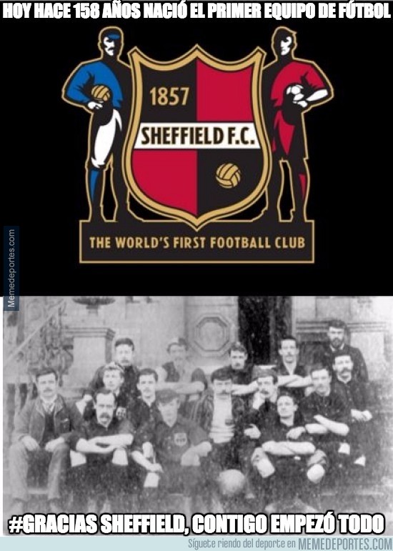 717151 - Hoy hace 158 años nació el primer equipo de fútbol