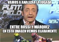 Enlace a Roncero analiza la jugada entre Rossi y Márquez