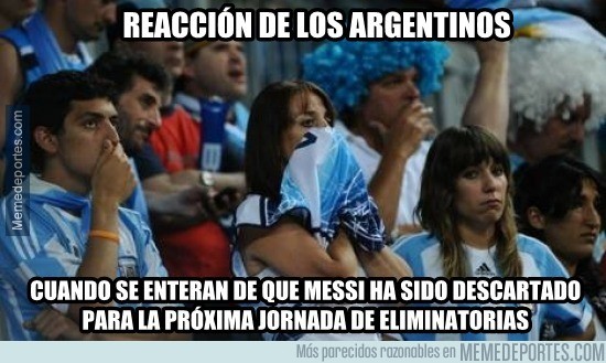 719627 - Los argentinos ahora sí que echan de menos a Messi