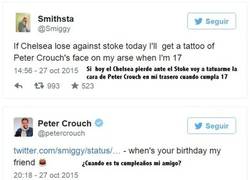 Enlace a Brutal el cachondeo de Peter Crouch con un aficionado
