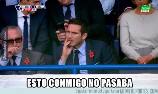 722200 - Lampard viendo a su equipo del alma