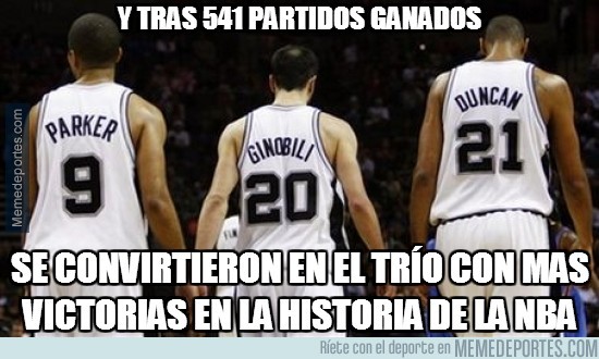724013 - Duncan, Parker y Ginóbili ya son el mejor trío en la historia de la NBA