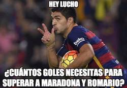 Enlace a Lucho ya está casi al nivel goleador de 2 leyendas del Barcelona