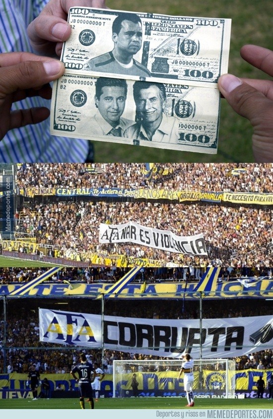 730668 - Así protestaron los hinchas de Rosario Central el robo sufrido en la Copa Argentina