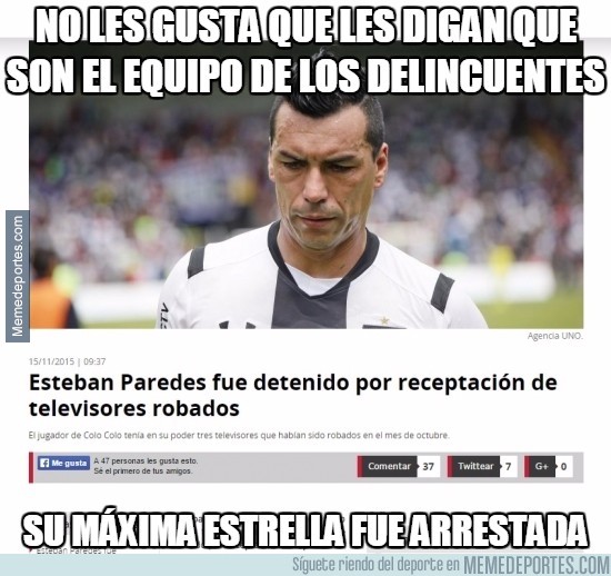 733944 - No les gusta que les digan que son el equipo de los delincuentes