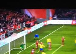 Enlace a GIF: Gol de Ibrahimovic ante Dinamarca