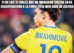 Enlace a Zlatan manda en Suecia