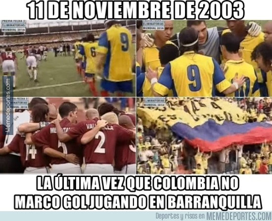 735460 - La última vez que Colombia no marcó jugando en Barranquilla