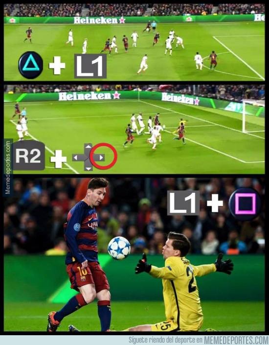 742577 - El gol de de Messi a la Roma a lo FIFA