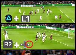 Enlace a El gol de de Messi a la Roma a lo FIFA
