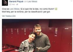 Enlace a Piqué se la tiene jurada a Munir todavía tomándoselo con humor