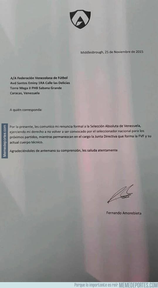 743800 - Amorebieta renuncia a la selección venezolana