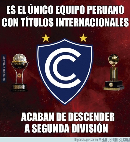 747164 - Desciende el único equipo peruano con copas internacionales