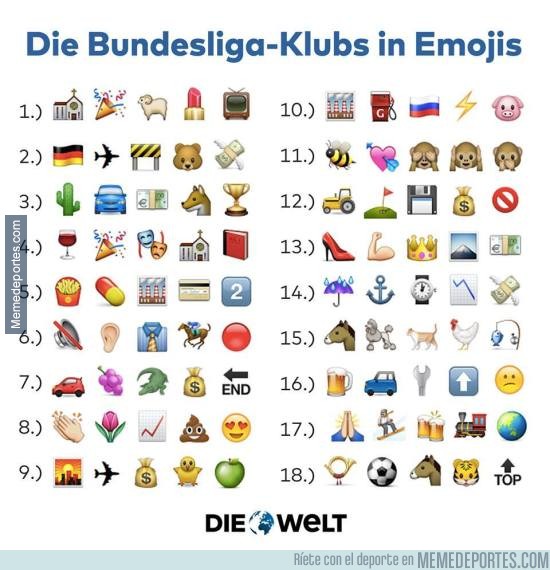 748330 - Equipos de la Bundesliga en emoji ¿los reconoces a todos?