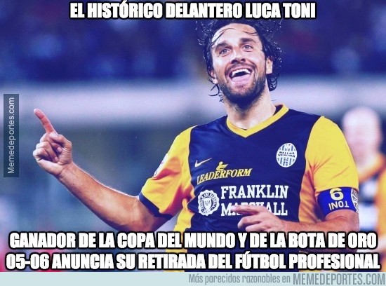 752573 - Luca Toni deja el fútbol :(