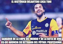 Enlace a Luca Toni deja el fútbol :(