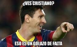 Enlace a Messi le enseña a Cristiano