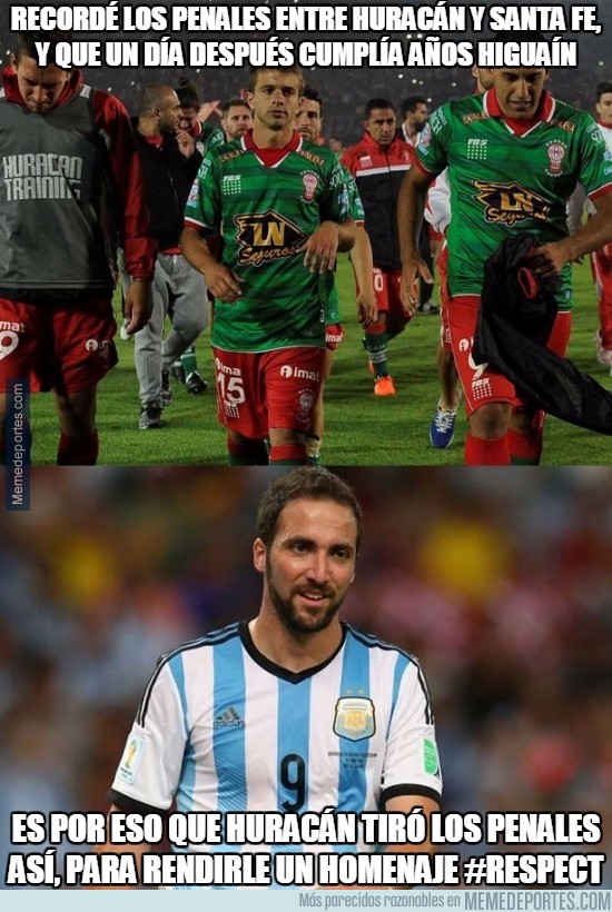 760347 - Los penales de Huracán fueron un homenaje a Higuaín