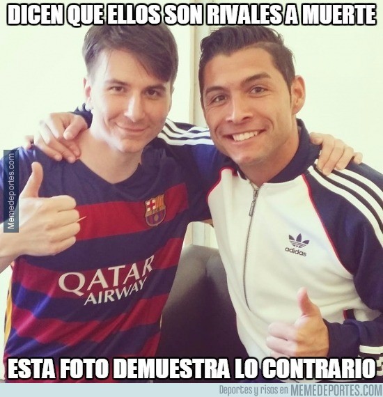 765337 - Messi y Cristiano se llevan como hermanos en realidad. Esta foto lo demuestra
