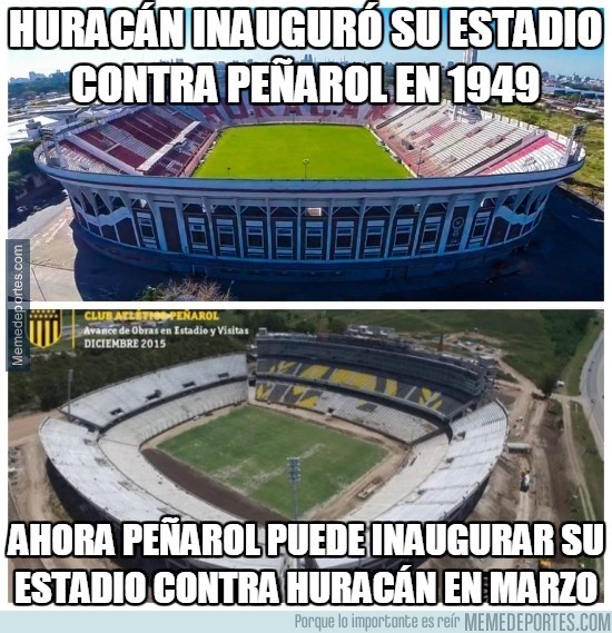 767082 - Huracán inauguró su estadio contra Peñarol en 1949