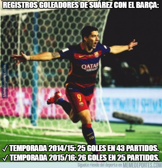 771028 - Registros goleadores de Suárez con el Barça