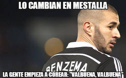Enlace a Mestalla trollea a Benzema