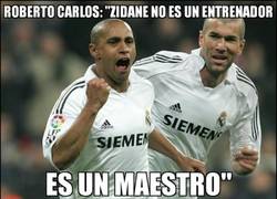 Enlace a Roberto carlos elogiando a Zidane...