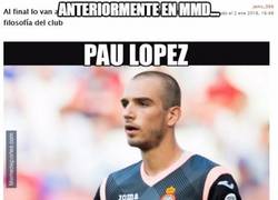 Enlace a Pau López ya ha dejado su huella también :(