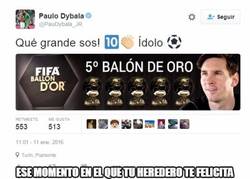Enlace a Dybala se rinde ante Messi