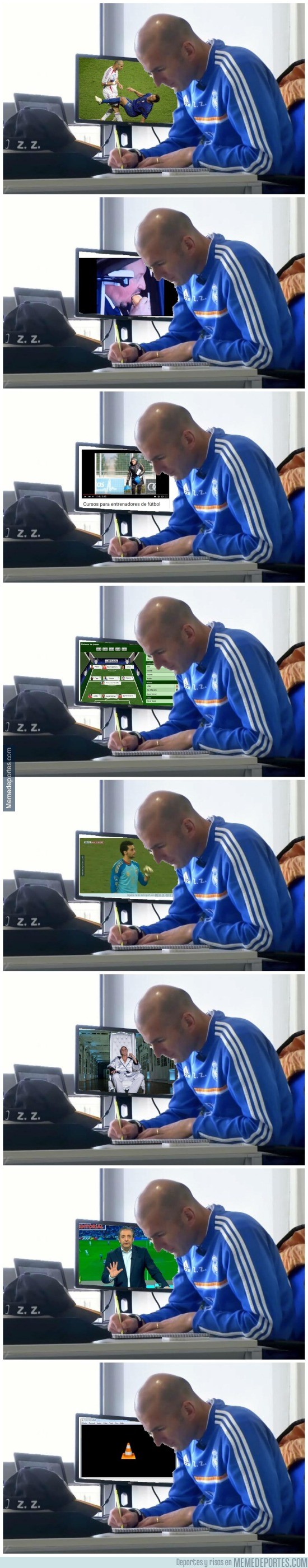 781458 - Zidane y lo que ve en su PC en el @realmadrid