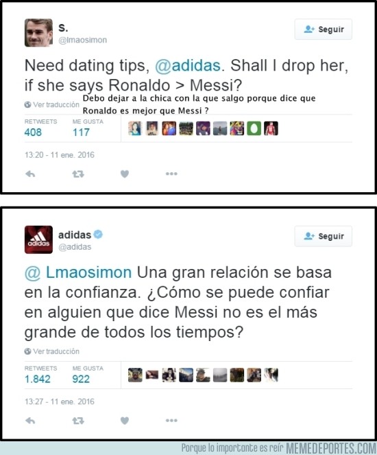 Adidas colombia twitter top