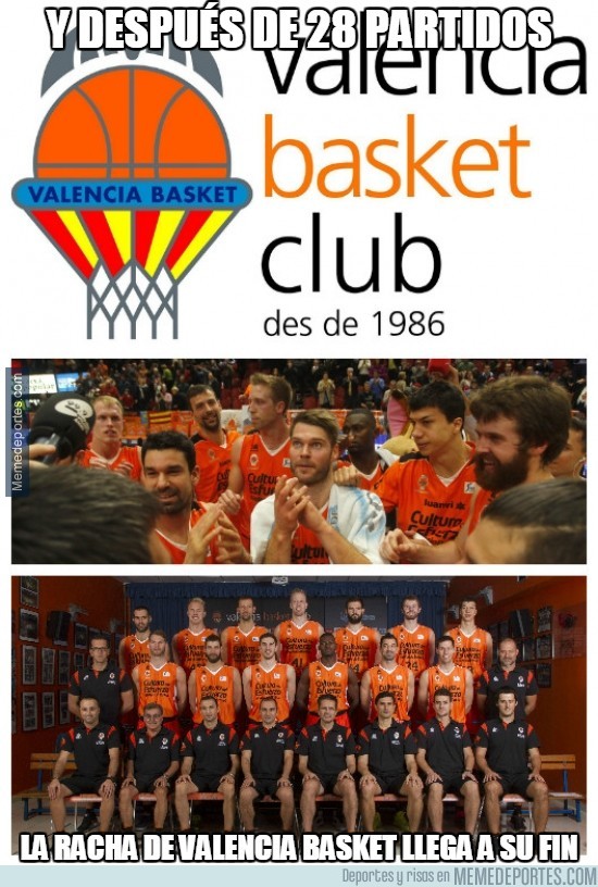 786442 - Y tras 28 partidos se acaba la racha del Valencia Basket